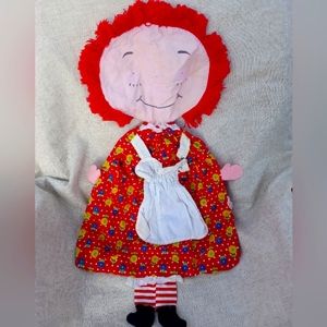 Vintage Raggedy Ann Clothes Pin/Diaper Holder